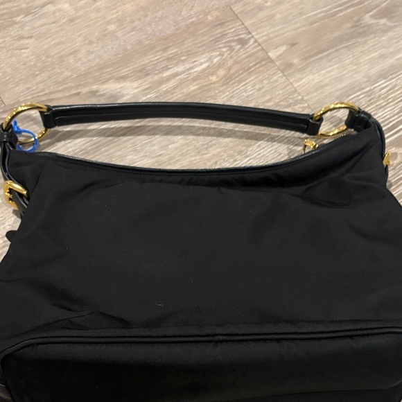 Prada Black Nylon Shoulder Bag with Gold Hardware - Picture 5 of 12